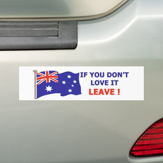 Australisch - Liebe es Autoaufkleber (Auf Auto)
