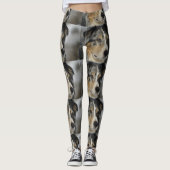 australisch-Schäfer-blaues merle 2 Leggings (Vorderseite)