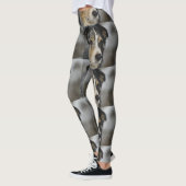 australisch-Schäfer-blaues merle 2 Leggings (Links)