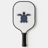 Australische Aborigine Art Turtle Pickleball Schläger (Vorderseite)