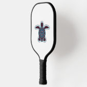 Australische Aborigine Art Turtle Pickleball Schläger (Links)