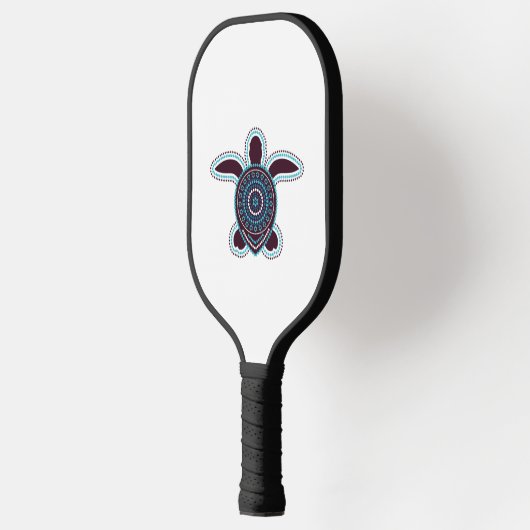 Australische Aborigine Art Turtle Pickleball Schläger (Links)