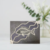 Australische Aborigine-Fischpost Postkarte (Stehend Vorderseite)