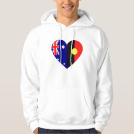 Australische Aborigine Heart Flags Hoodie