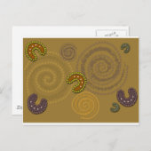 Australische Aborigine-Kunst - Die Ansammlung Postkarte (Vorne/Hinten)