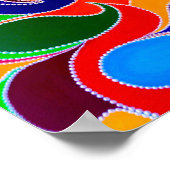 Australische Aborigine-Rainbow Dreamtime Print Poster (Ecke)