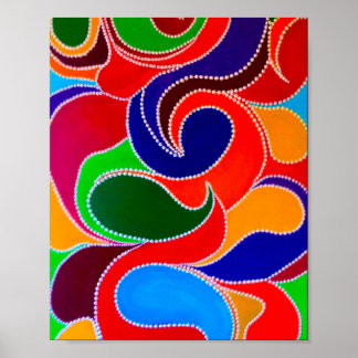 Australische Aborigine-Rainbow Dreamtime Print Poster