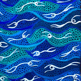 Australische Aborigine Water Spirits Leggings