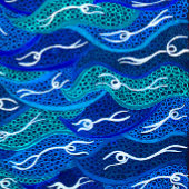 Australische Aborigine Water Spirits Leggings