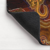 Australische Aborigines Jagd Kangaroo & Geckos Mousepad (Ecke)