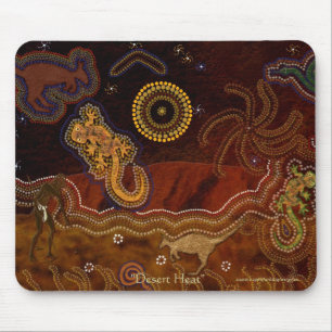 Australische Aborigines Jagd Kangaroo & Geckos Mousepad