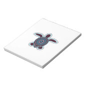 Australische Aborigines-Kunst Schildkröte Notizblock (Rotiert)