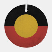 Australische Aborigines Ornament Aus Glas (Rückseite)