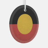 Australische Aborigines Ornament Aus Glas (Vorderseite Rechts)