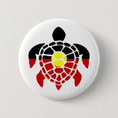 Australische AborigSea Turtle Button (Vorderseite)