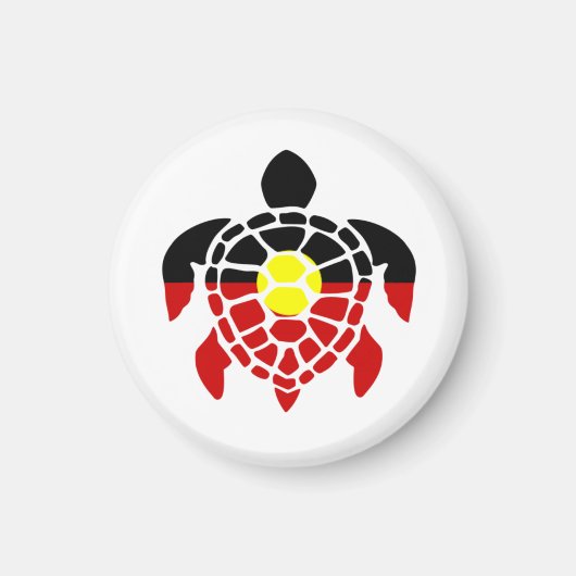 Australische AborigSea Turtle Magnet (Vorne)