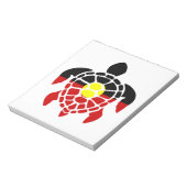 Australische AborigSea Turtle Notizblock (Rotiert)