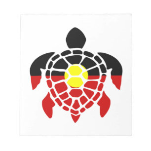 Australische AborigSea Turtle Notizblock