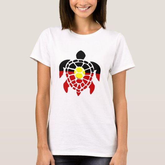 Australische AborigSea Turtle T-Shirt (Vorderseite)