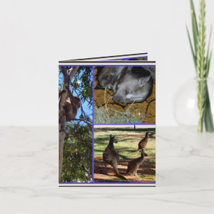 Australische Annalen-Foto-Collage, Karte