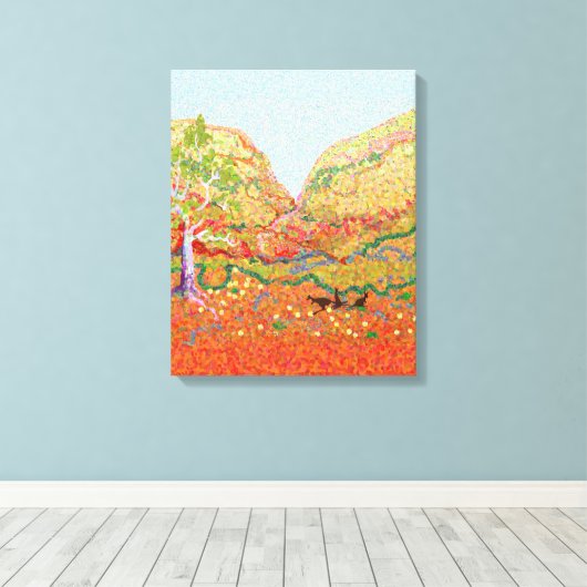 Australische Außenlandschaft Leinwanddruck (Insitu (Holzboden))