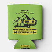 Australische Aussie Caravan Caravanning Summer Dosenkühler (Rückseite)