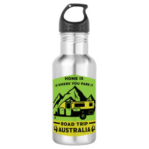 Australische Aussie Caravan Caravanning Summer Edelstahlflasche