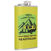 Australische Aussie Caravan Caravanning Summer Flachmann (Rechts)