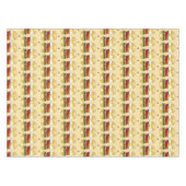 Australische Aussie GRILLEN Barbecue Burger mit vi Tischdecke (Vorderseite (Horizontal))