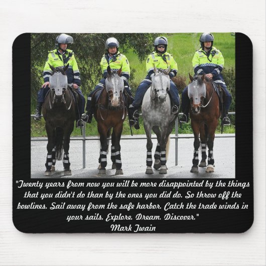 Australische berittene Polizei Mousepad (Vorne)