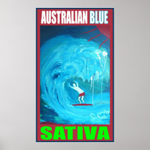 AUSTRALISCHE BLAUE SATIVA POSTER
