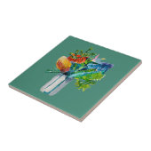 Australische Blume Aquarell Fliese (Seite)