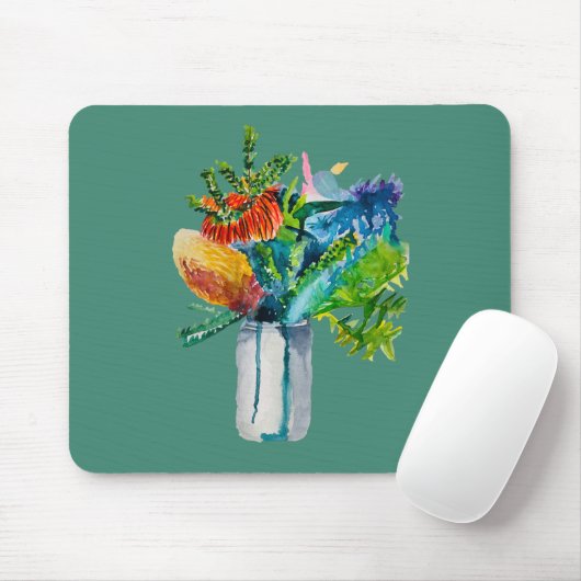Australische Blume Aquarell Mousepad (Mit Mouse)
