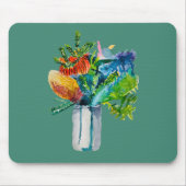 Australische Blume Aquarell Mousepad (Vorne)