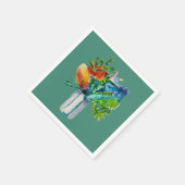 Australische Blume Aquarell Serviette (Ecke)