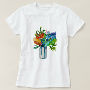 Australische Blume Aquarell T-Shirt