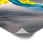 Australische Blume Wattle Poster (Ecke)