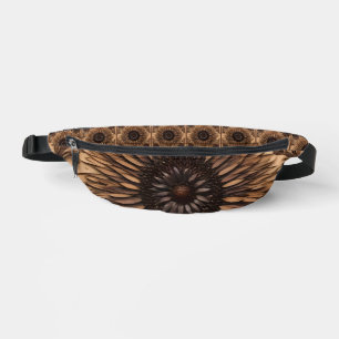 Australische Blüten: Banksia-Blumen-Holzdruck Bauchtasche