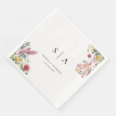 Australische Botanicals Wedding Napkins Serviette (Ecke)