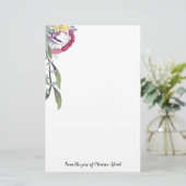 Australische Bouquet Floral Watercolor Briefpapier (Stehend Vorderseite)