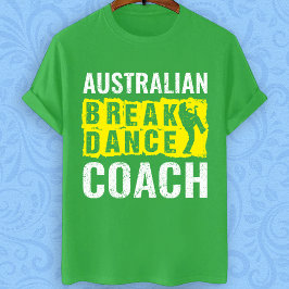Australische Break Dance Coach Outfit Kostüm T-Shirt