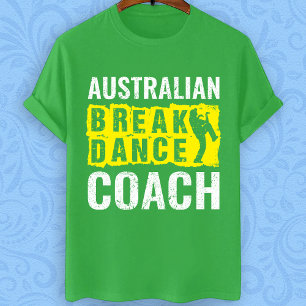 Australische Break Dance Coach Outfit Kostüm T-Shirt