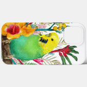 Australische Budgerigar Wildblume Bouquet Case-Mate iPhone Hülle (Rückseite (Horizontal))