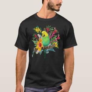 Australische Budgerigar Wildblume Bouquet T-Shirt