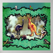 Australische Buschlandschaft Rahmung Foliendrucke (Vorderseite)