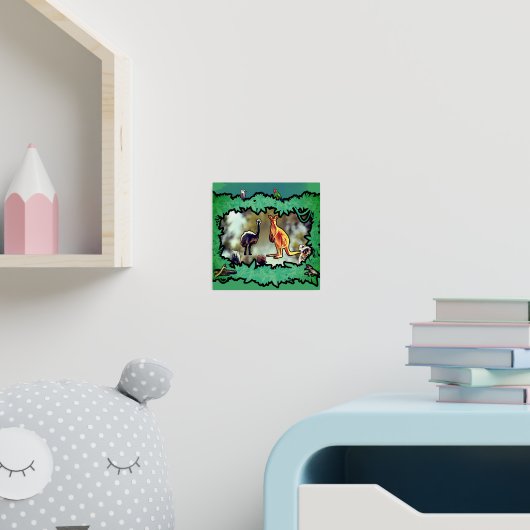 Australische Buschlandschaft Rahmung Foliendrucke (In Situ (Kinderzimmer))