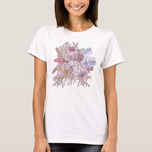 Australische Bush Blume Feminine Bouquet T-Shirt (Vorderseite)