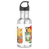 Australische BUSHLAND-Flora - Edelstahlflasche (Vorderseite)