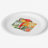 Australische BUSHLAND-Flora - Pappteller (Schrägansicht)