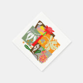 Australische BUSHLAND-Flora - Serviette (Ecke)